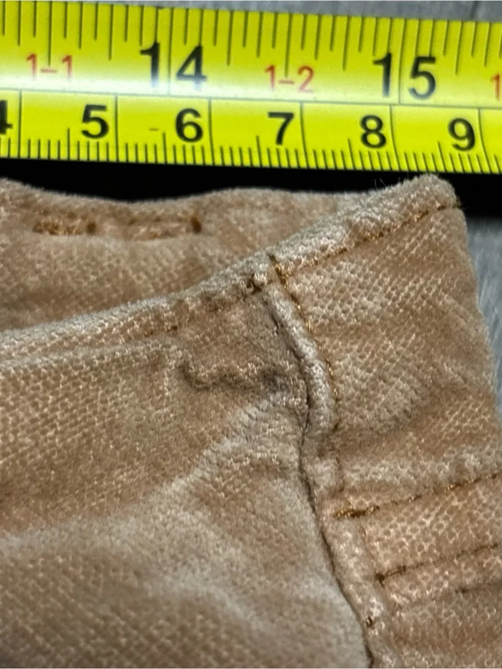 Free People Hit Back Slim Flare velvet corduroy pants Size 6 Tan
